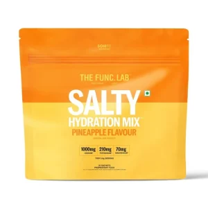 The Func. Lab Daily Electrolytes -Salty Pineapple | 30 Sachets | Instant Hydration Powder with Sodium, Potassium, Magnesium | Sugar-Free, No Preservatives | Instant Energy, Performance & Recovery Drink
