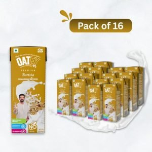 OATEY Premium Barista Oat Milk Pack of 16 (3.2 L) | Plant-Based, Vegan & Dairy-Free Milk India | Unsweetened, Gluten-Free & Nut-Free for Coffee, Tea & Smoothies