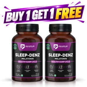 Denzour Nutrition Sleep-Denz Melatonin 10mg Capsules 60 Count