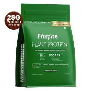 Fitspire Plant - Based Protein Powder Coffee Vanilla 500g Canister