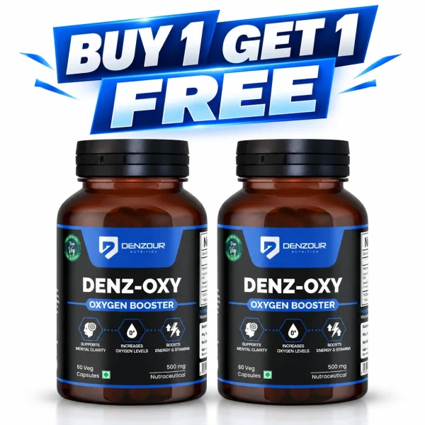Denzour Nutrition Denz-Oxy Oxygen Booster 500mg Capsules 60 Count