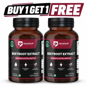 Denzour Nutrition Beetroot Extract Capsules 1000mg 60 Count