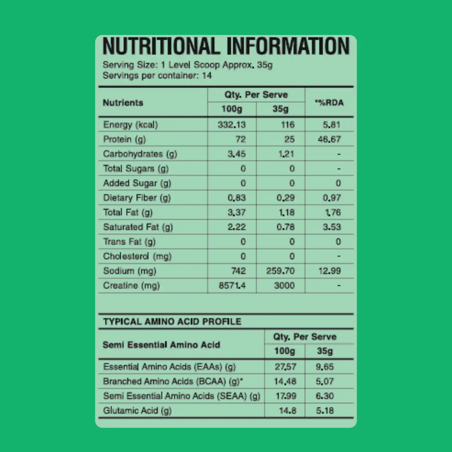 The Func. Lab CreaProtein Plant Protein Powder Chocolate 500 g | Premium 25g Plant Protein + 3g Creatine Per Serving, Real Cocoa, Himalayan Pink Salt & Zero Sugar - Image 8