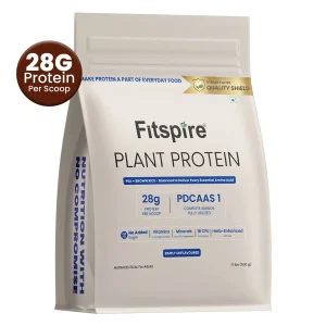 Fitspire Plant - Based Protein Powder Unflavored 500g with Pea & Brown Rice Isolate