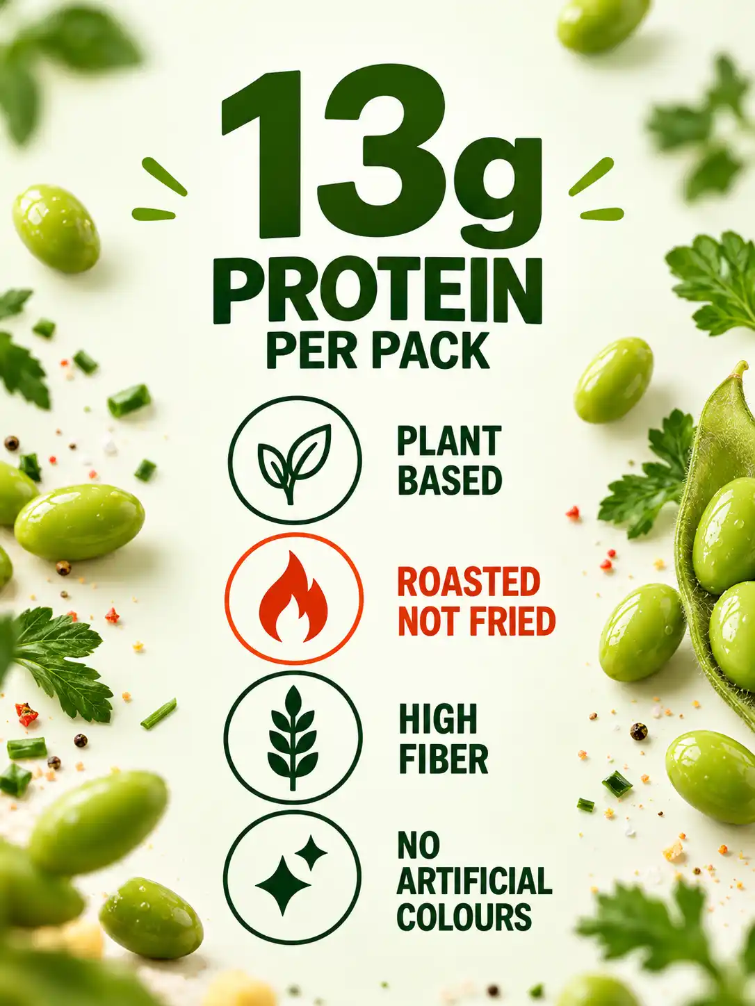 ALIO High Protein Roasted Edamame Cream Onion Flavor 30g Pack