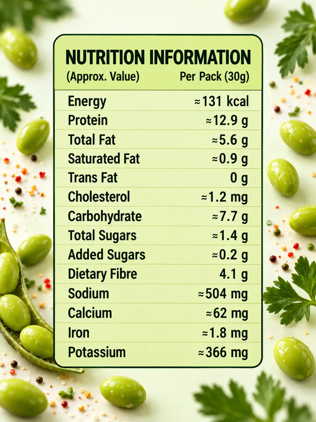 ALIO High Protein Roasted Edamame Cream & Onion 30g Pack