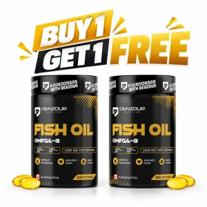 Denzour Nutrition Omega-3 Fish Oil 60 Softgels Bottle