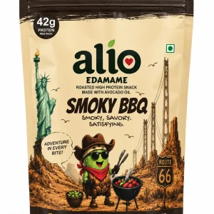 ALIO High Protein Roasted Edamame Smokey BBQ Flavor 100g Pack