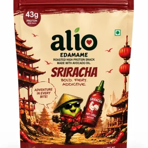 ALIO High Protein Roasted Edamame Sriracha Flavor 100g Pack