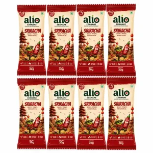 ALIO High Protein Roasted Edamame Sriracha Flavor 30g Pack of 8